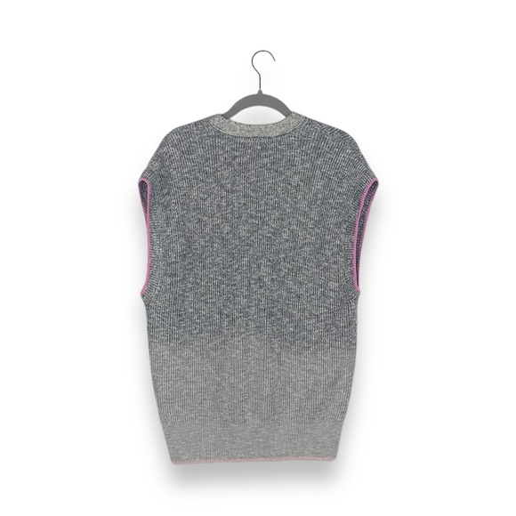 Anthropologie Pilcro Gray Washed Cardigan Sweater Vest - Picture 2 of 4